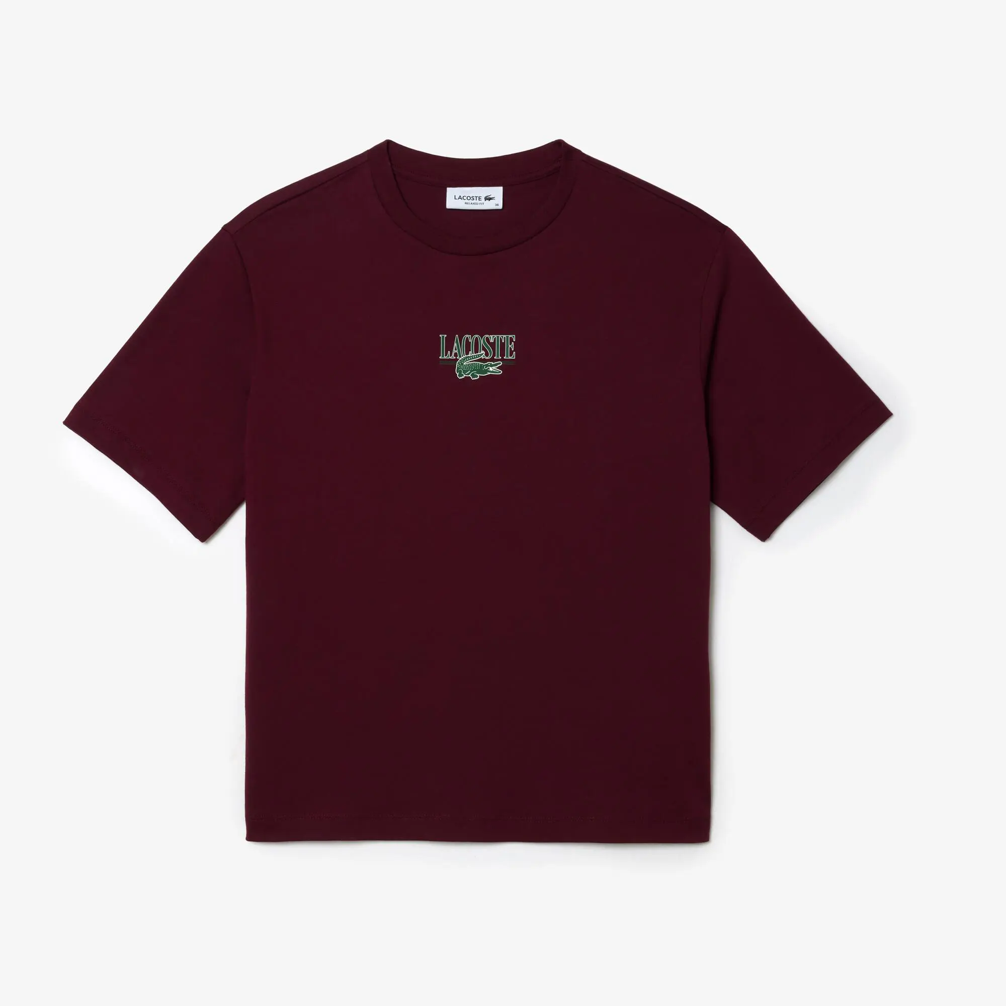 Lacoste Print Cotton Jersey T-shirt. 1