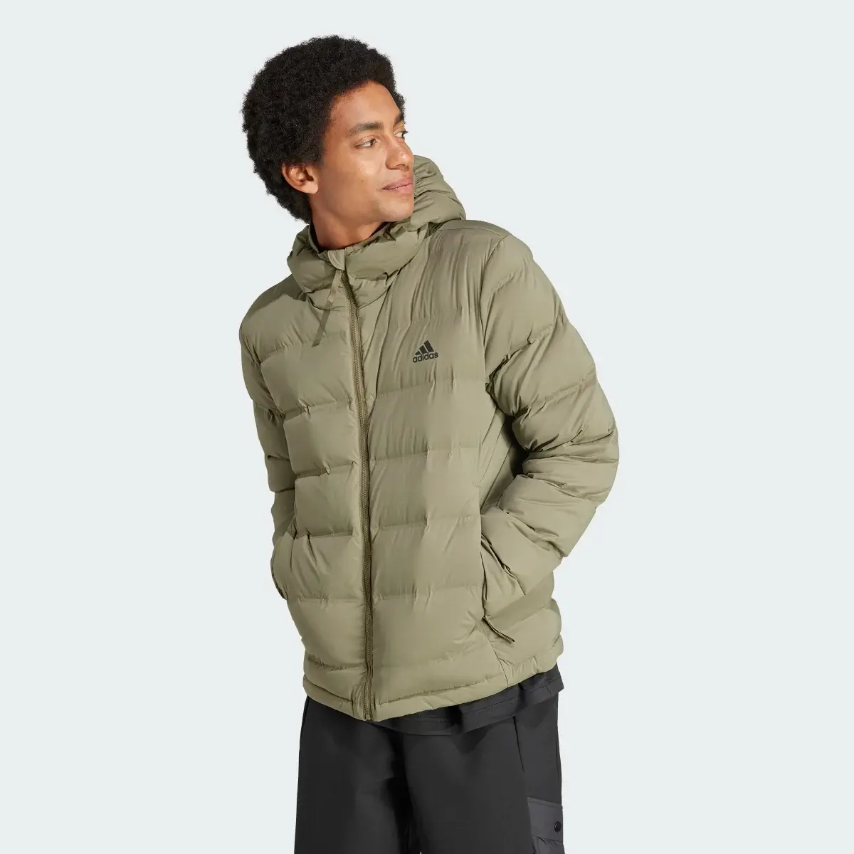 Adidas Giacca imbottita Helionic Stretch Hooded. 2