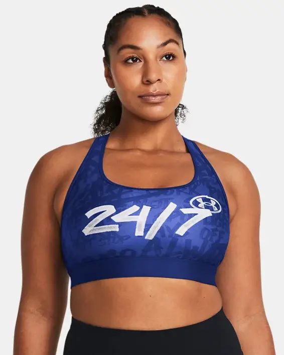 Under Armour Women's Armour® Mid Message Sports Bra. 3