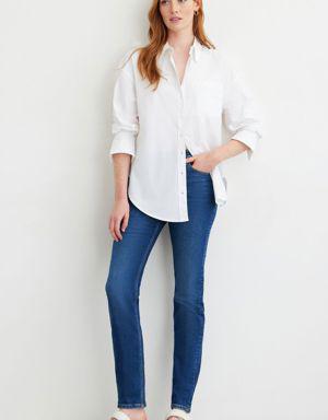 Liya Mid-Rise Slim Jeans