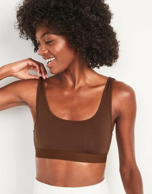 Supima® Cotton-Blend Bralette Top for Women brown