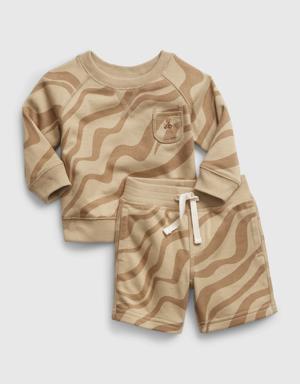 Baby 2-Piece Sweatsuit Set beige