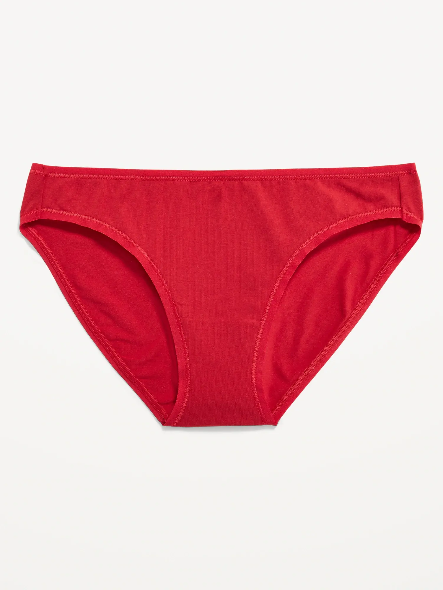 Old Navy Supima&#174 Cotton-Blend Bikini Underwear for Women red. 1