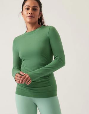 Foresthill Ascent Seamless Top green