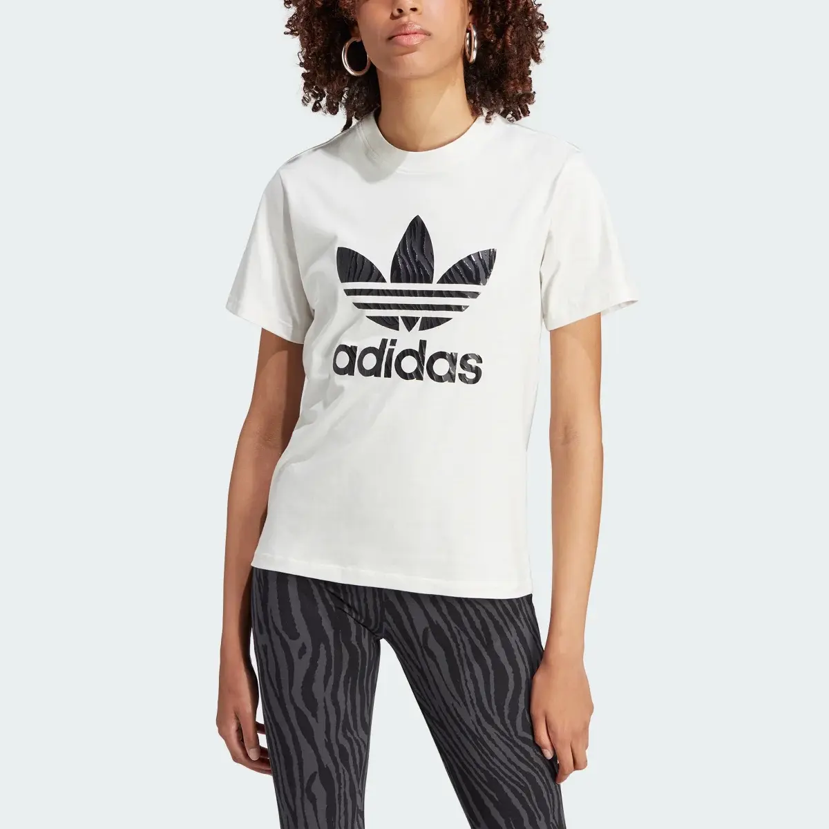 Adidas Playera Zebra Animal Print. 1