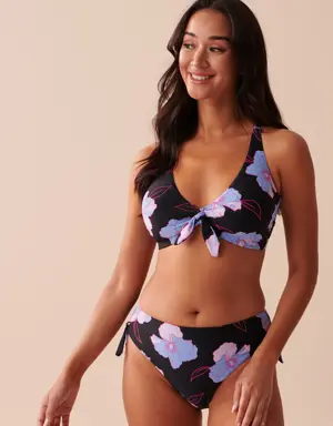 NEON FLOWERS D Cup Triangle Bikini Top