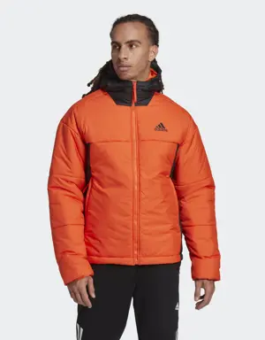 Adidas BSC 3-Stripes Puffy Hooded Jacket. 2 Adidas BSC 3-Stripes Puffy Hooded Jacket. 2