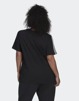 Adidas Essentials Slim 3-Stripes Tee (Plus Size). 3 Adidas Essentials Slim 3-Stripes Tee (Plus Size). 3