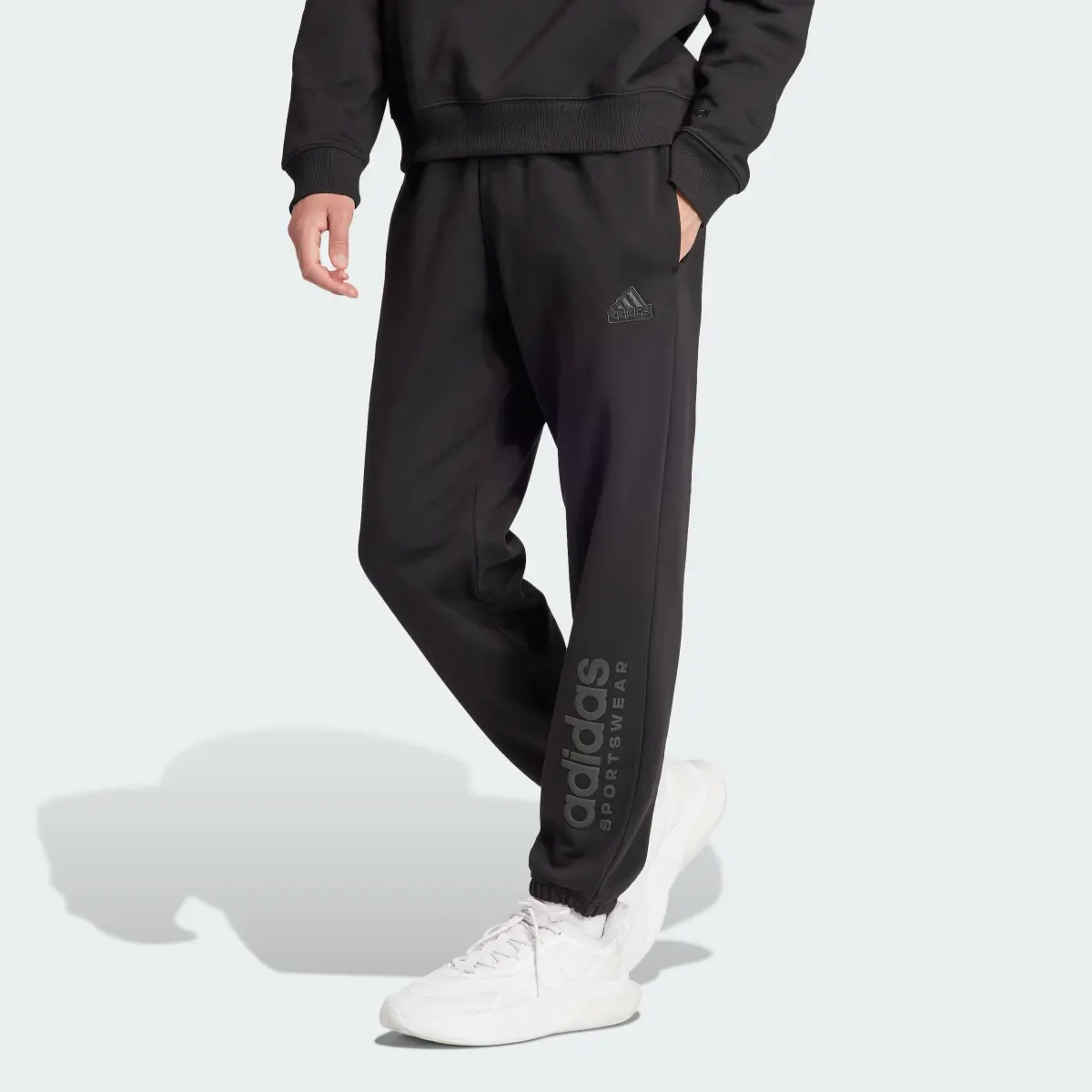 Adidas ALL SZN Fleece Graphic Pants. 1