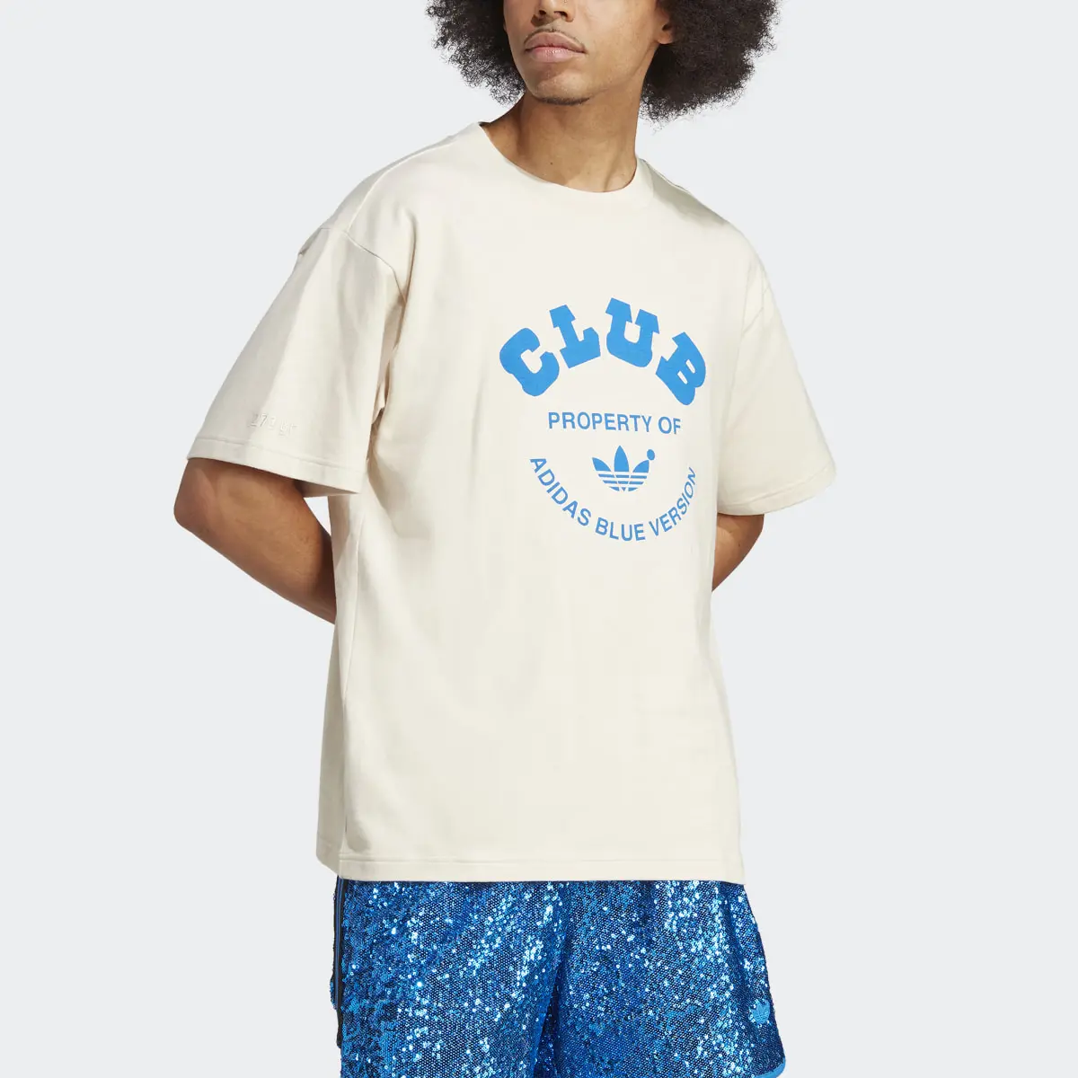 Adidas Blue Version Club T-Shirt. 1