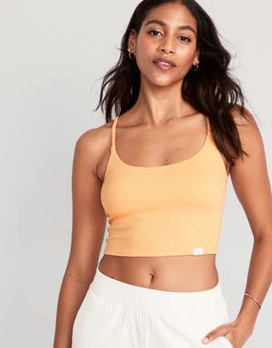 Old Navy Rib-Knit Brami Top for Women orange