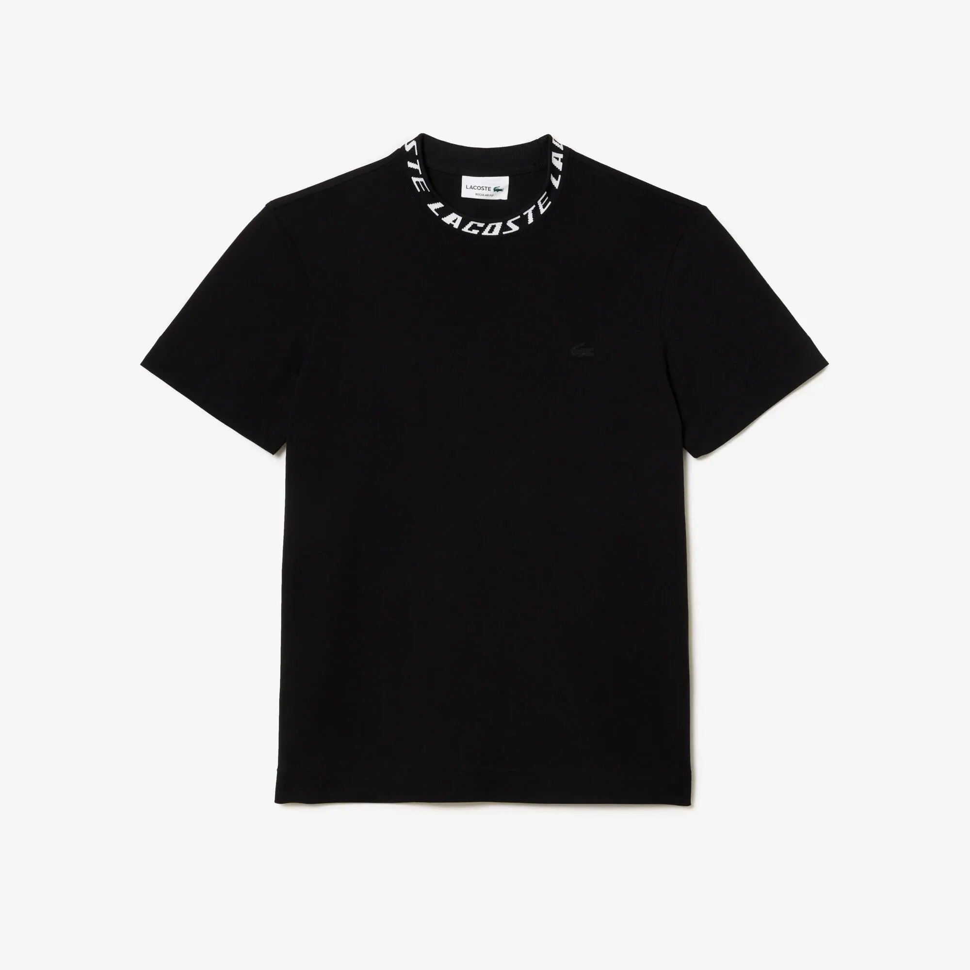 Lacoste Men's Lacoste Regular Fit Branded Collar T-shirt. 2