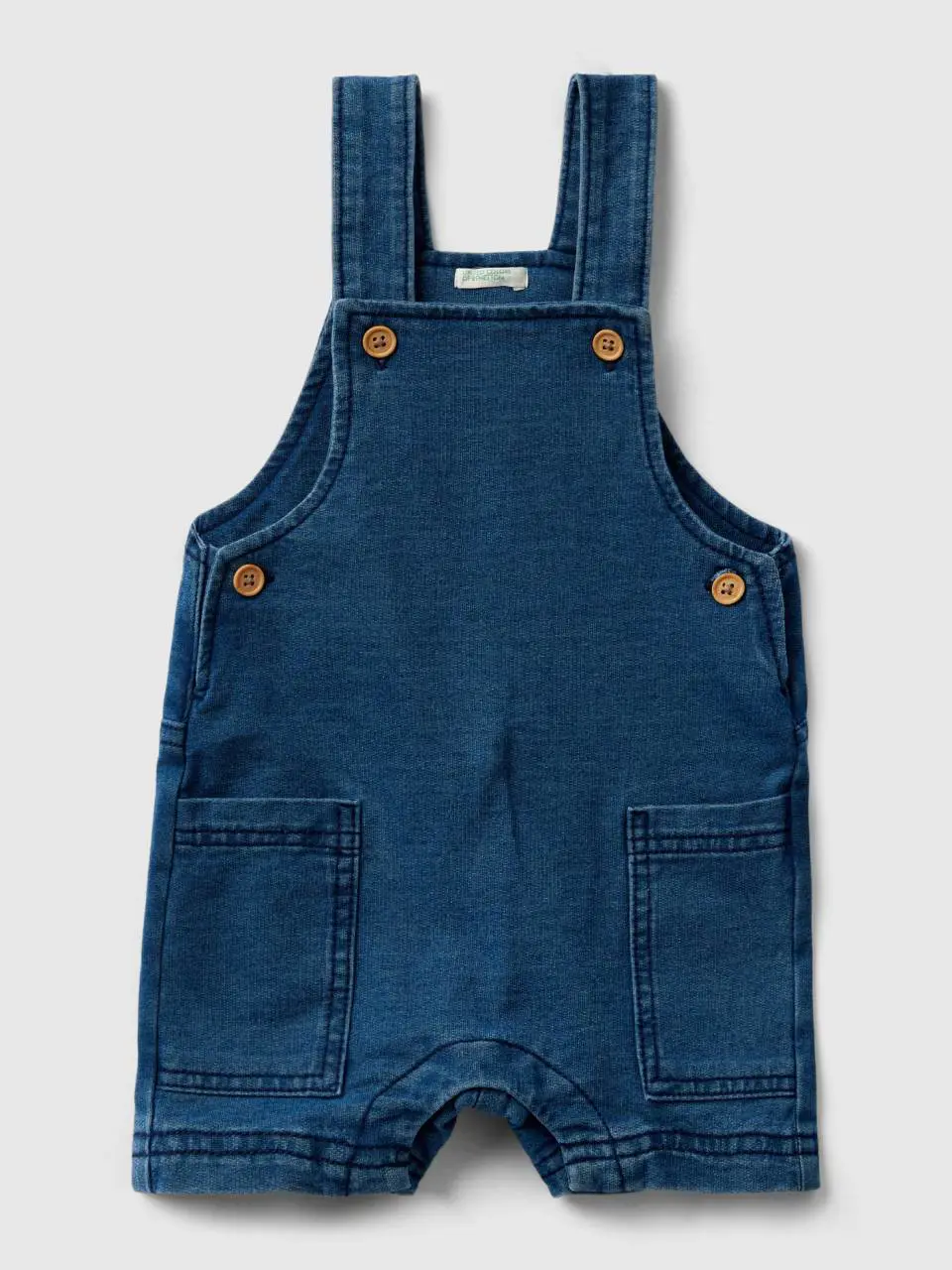 Benetton short denim look dungarees. 1