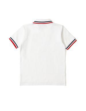 Beyaz Polo Yaka Erkek Çocuk T-shirt