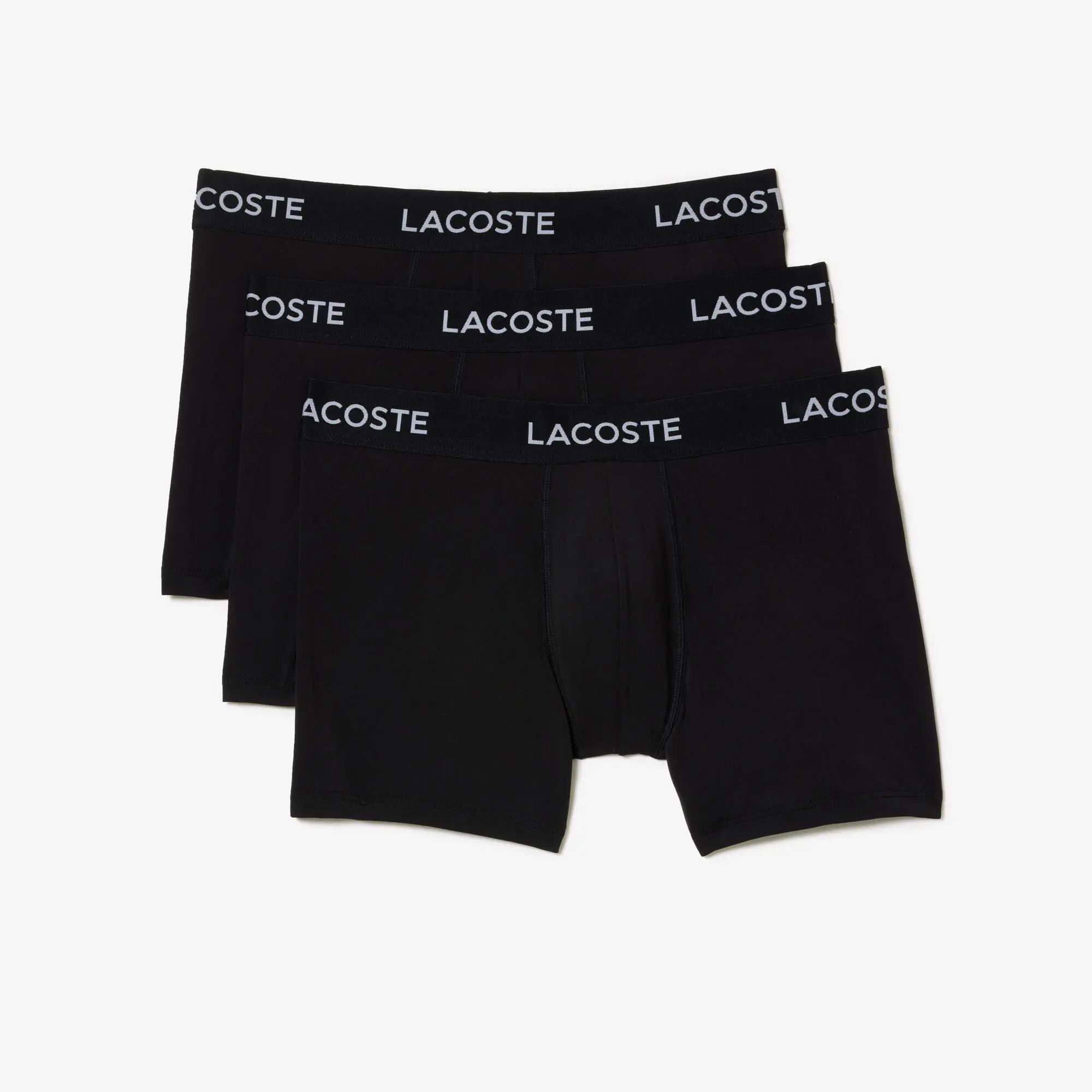 Lacoste Confezione di 3 paia di slip da uomo in microfibra. 2