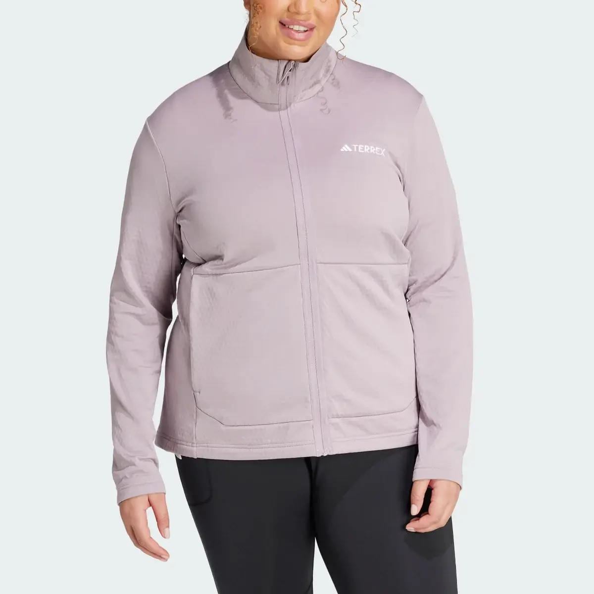 Adidas Terrex Multi Light Fleece Full-Zip Jacket (Plus Size). 1