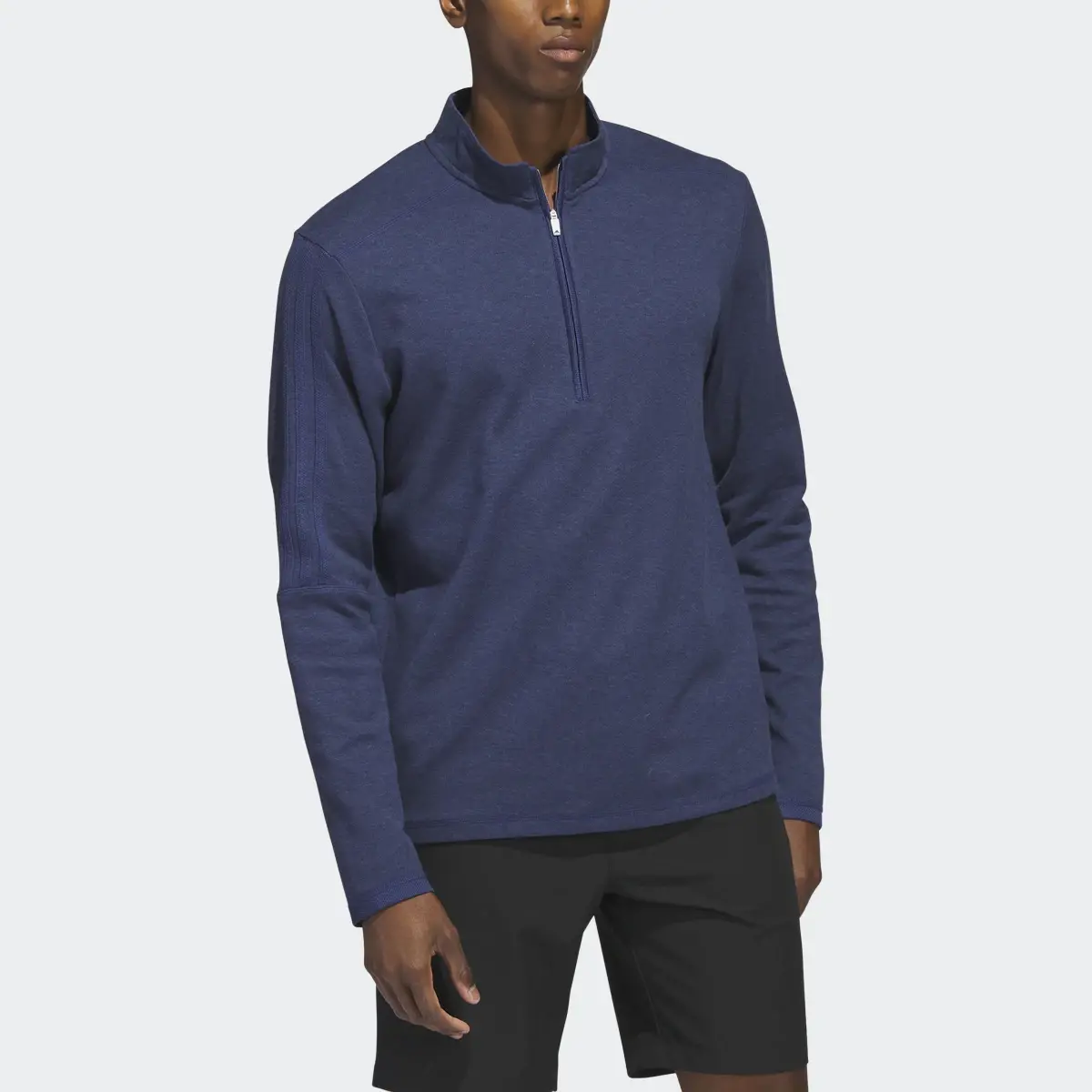 Adidas 3-Stripes Quarter-Zip Pullover. 1