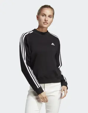 Essentials 3-Stripes Half Neck Fleece Sweatshirt