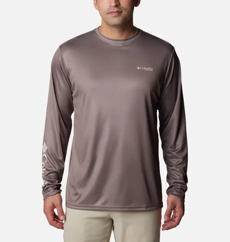 Columbia Men's PHG™ Terminal Shot Camo Triangle Long Sleeve Shirt. 1