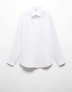 Camisa traje slim fit 100% algodón 
