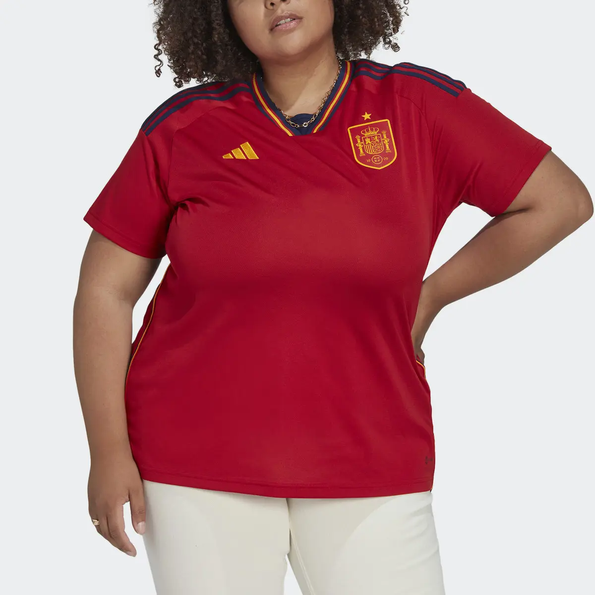 Adidas Spain 22 Home Jersey (Plus Size). 1