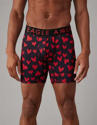 American Eagle O Valentine Hearts 6" Flex Boxer Brief. 1