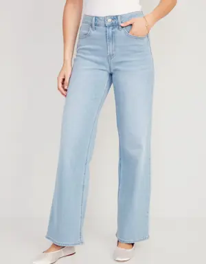 Old Navy High-Waisted Wow Wide-Leg Jeans blue
